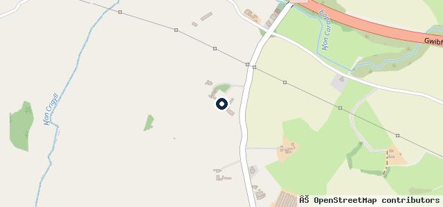 Map showing the location of Bryn Glas Garage