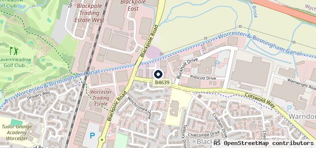 Map showing the location of Trade & Save Blackpole