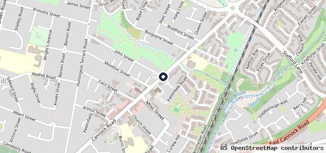 Map showing the location of ATS Euromaster Cannock