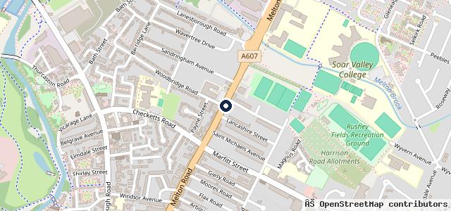 Map showing the location of Az's MOT & Service Centre