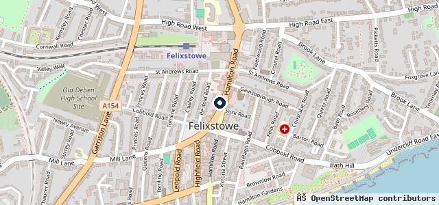 Map showing the location of Alford Bros