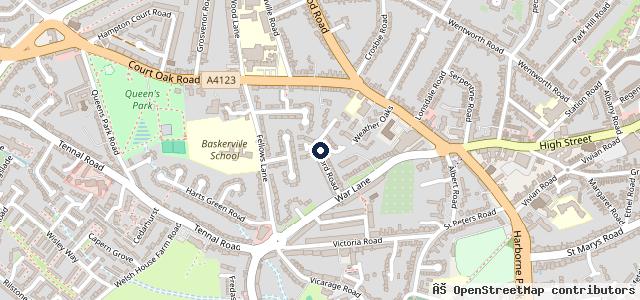 Map showing the location of Car Detailing Done Right Harborne