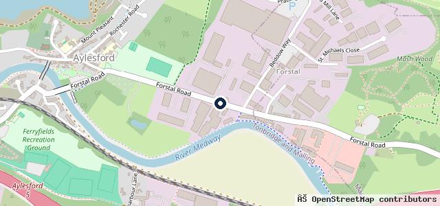 Map showing the location of ATS Euromaster Aylesford Retail