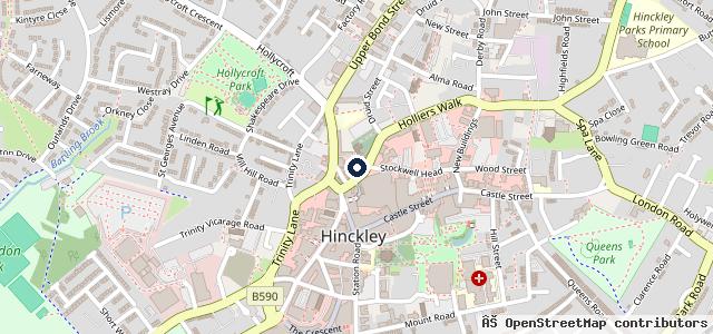 Map showing the location of Drayton Croft Motorcycles | Hinckley