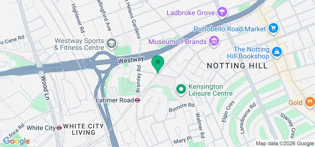 Map showing the location of Holland Park Auto's (London) Ltd