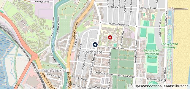 Map showing the location of Main Cross Motors MOT Testing Centre