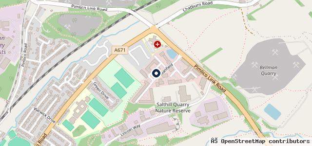 Map showing the location of Ribble Tech Test Centre