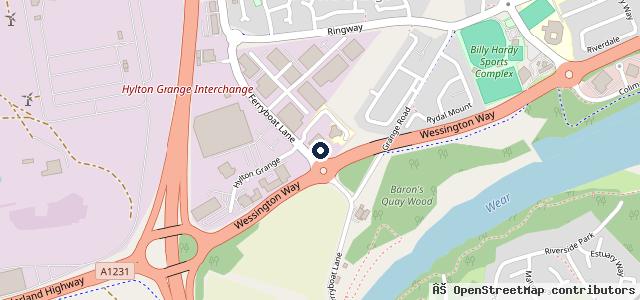 Map showing the location of Evans Halshaw Sunderland Nissan Authorised Repairer