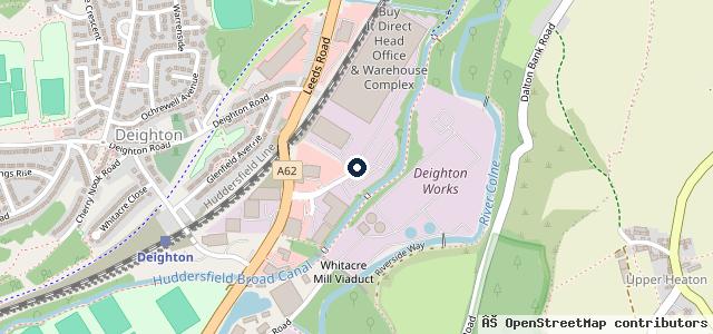 Map showing the location of Huddersfield Audi
