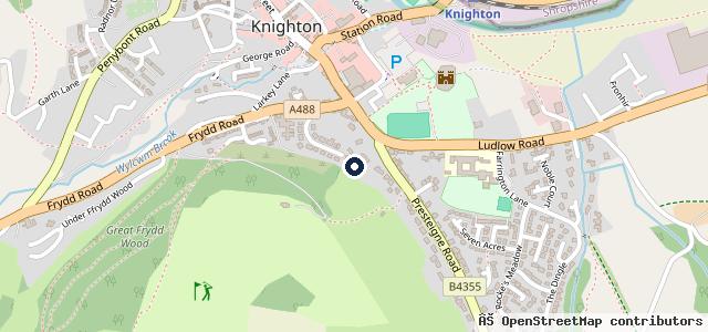 Map showing the location of D A Vaughan