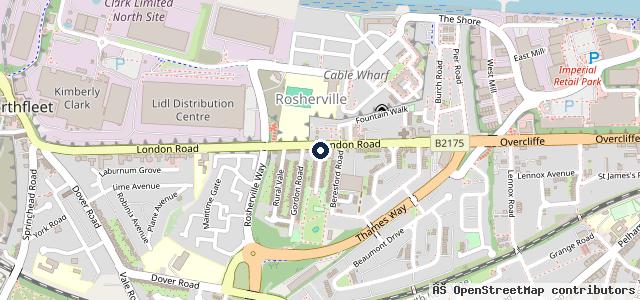 Map showing the location of Auto Care Fast Fit