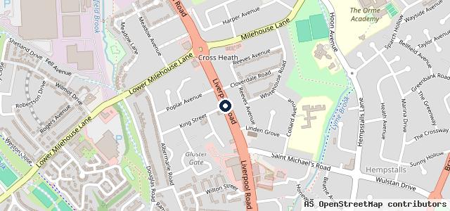 Map showing the location of Castle Garage Staffs Ltd