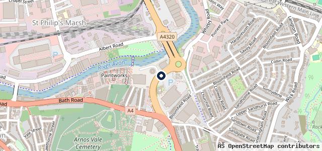 Map showing the location of Motor Village - Bristol