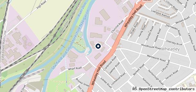 Map showing the location of MOT Doncaster C/O Auto Services Doncaster