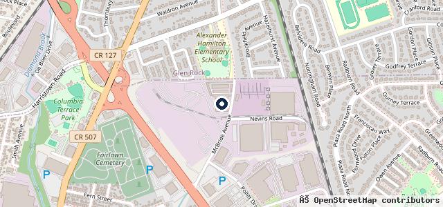 Map showing the location of Audi Paramus