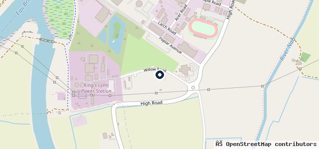 Map showing the location of C&A