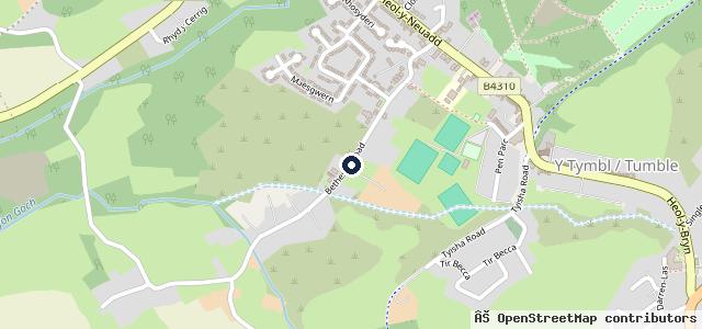Map showing the location of Argoed Autos