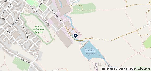 Map showing the location of Brunswick Street M.O.T. Centre