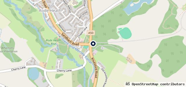 Map showing the location of Kevin Odlum