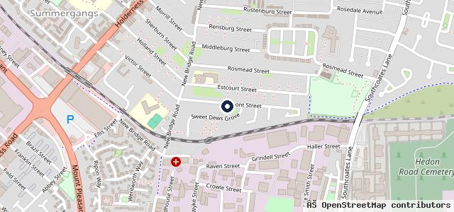 Map showing the location of Belmont Garage