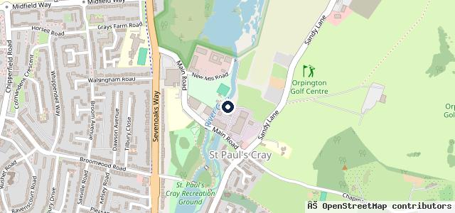 Map showing the location of Cray Car Care