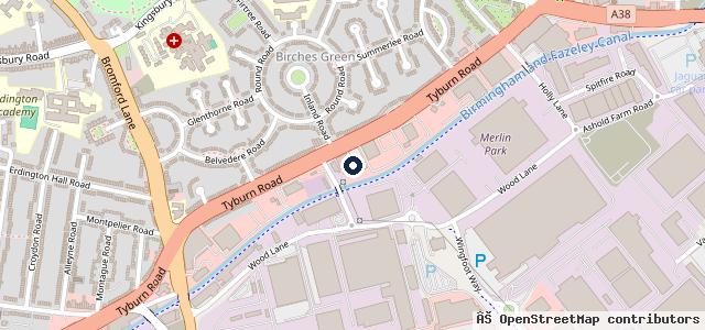 Map showing the location of cinch | Birmingham