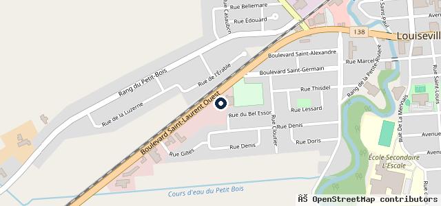 Map showing the location of Carrossier Procolor Louiseville