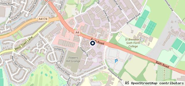 Map showing the location of Waylands Honda Bristol