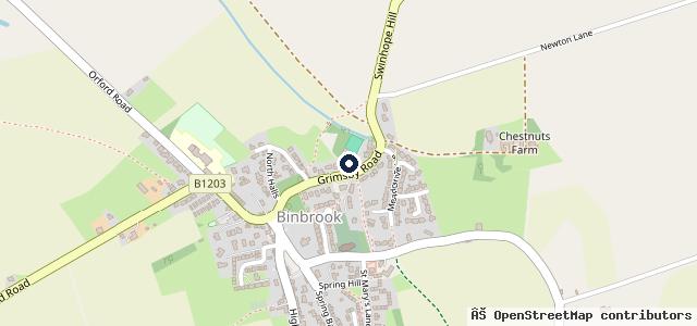 Map showing the location of Binbrook Motors Ltd | Binbrook