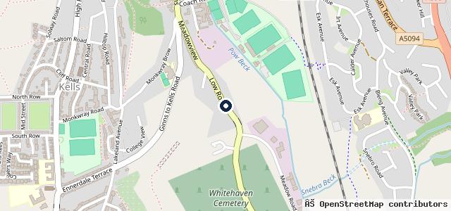 Map showing the location of JR Services