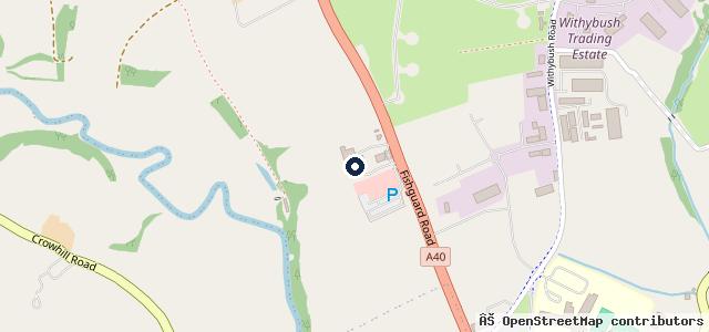 Map showing the location of Day's Motorpark Haverfordwest