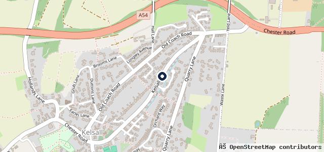 Map showing the location of Gary's Garage Kelsall
