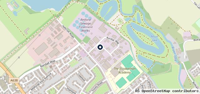 Map showing the location of Hayward Services