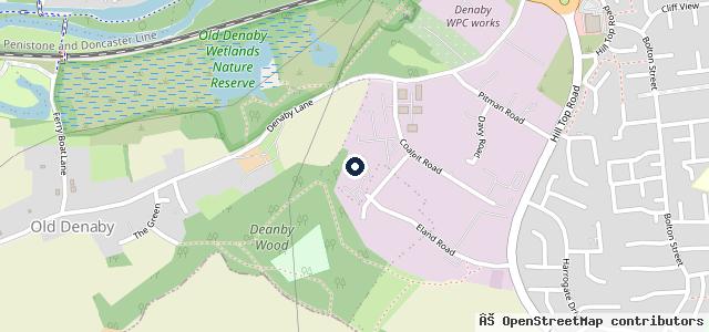 Map showing the location of Webbs Auto Body Shop