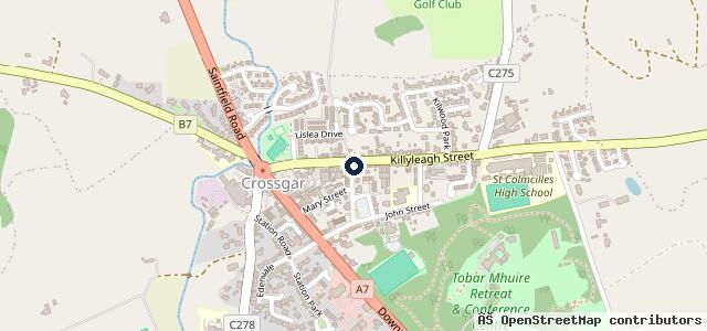 Map showing the location of Central Garages