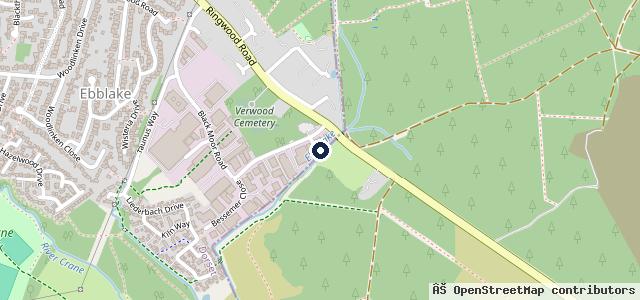 Map showing the location of Verwood Auto Solutions Ltd