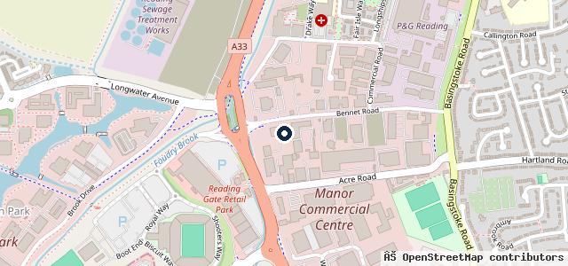 Map showing the location of Fenn Motors