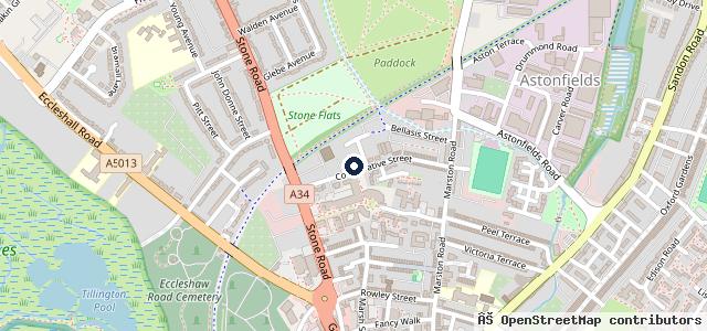 Map showing the location of R &amp; B Motors | Manchester