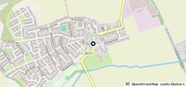 Map showing the location of Ormiston Garage Ltd