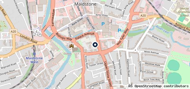 Map showing the location of Kwik Fit - Maidstone - Lower Stone Street