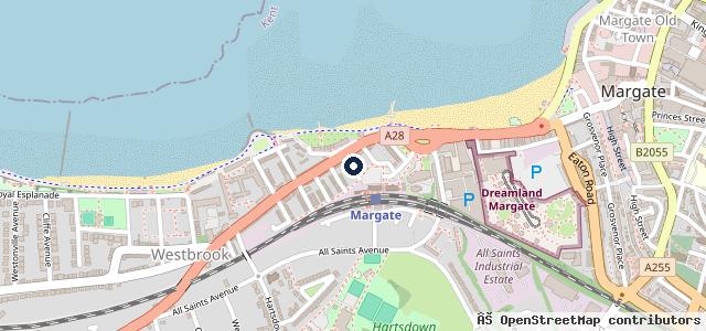 Map showing the location of Albert Garage | Margate