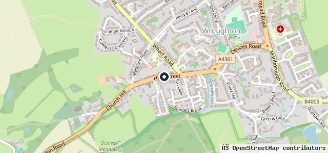 Map showing the location of Cross Street Garage