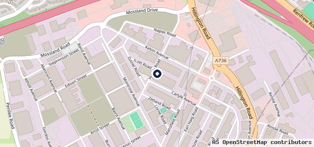Map showing the location of Clyde Motor Engineers