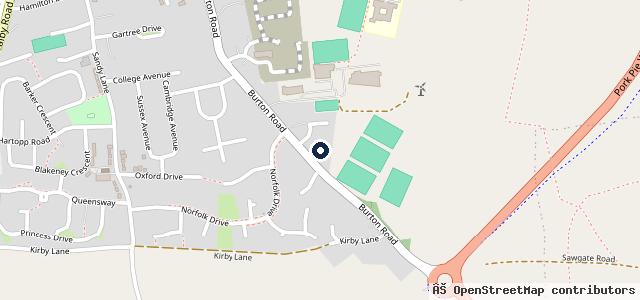 Map showing the location of Mark Clifford &amp; Sons Accident Repairs | Melton Mowbray