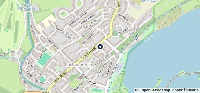 Map showing the location of Ian Brown