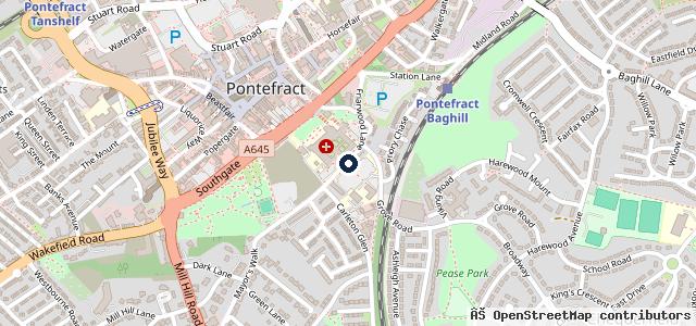 Map showing the location of Wakefield Express | Wakefield