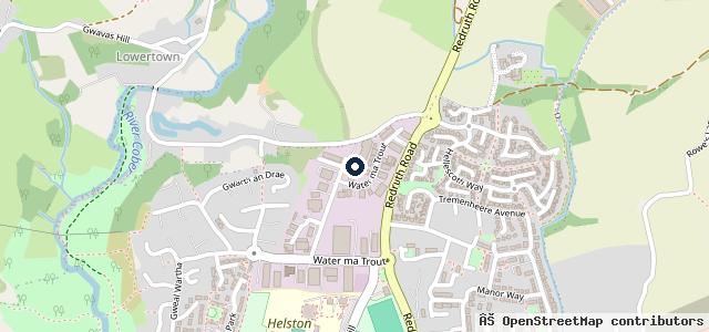 Map showing the location of Cornwall Auto Technics