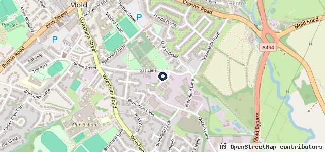Map showing the location of Pittstop, Mold | Mold
