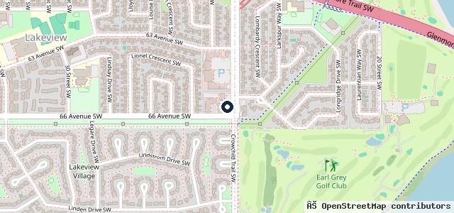Map showing the location of Lakeview Husky