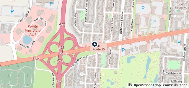 Map showing the location of Millennium Auto Service Ltd.